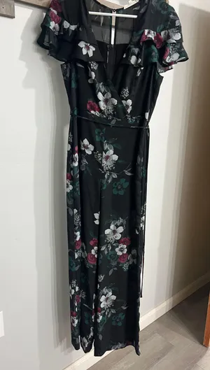 June and Hudson Black Floral Jumpsuit thumbnail 2