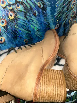 DV by Dolce Vita Taupe Lace-Up Leather Ankle Boots Size 8 thumbnail 6