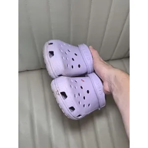 CROCS Classic Clog in Light Lavender 7 Womens Purple thumbnail 3
