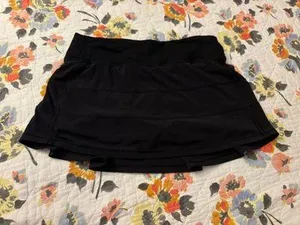 Lululemon Skirt Rival Pace Black 6 thumbnail 1