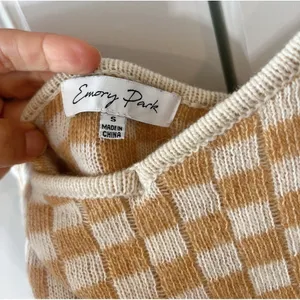 EMORY PARK Yara Wool Blend Checkered Mini Sweater Tank Dress | Small‌‌‌‌‌‌‌ thumbnail 8