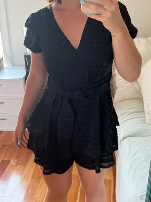 Francesca's Black Romper thumbnail 1