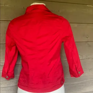 Dressbarn jacket button down red thumbnail 3