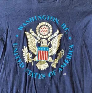 Vintage 80s Washington DC Tee Blue Size L thumbnail 2