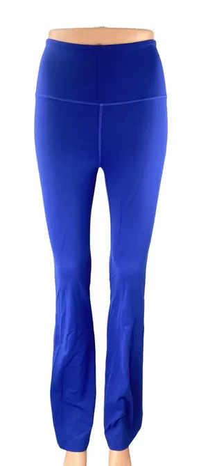 Lululemon Women's Blue High Rise Yoga Workout Gym Flared Leggings Pants Size 2 thumbnail 1