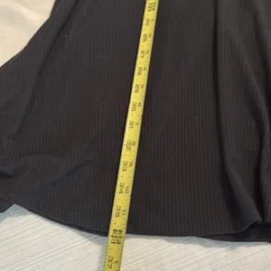 Maurices Charcoal Pinstripe‎ Long Sleeve Wrap V-Neck Ribbed Knit Dress Large NWT thumbnail 3