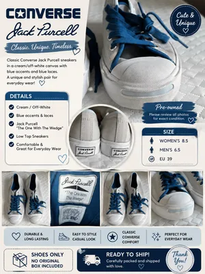 💙 CONVERSE JACK PURCELL 💙 thumbnail 6