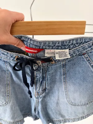Union Bay Y2k Light Wash Drawstring Denim Shorts thumbnail 5