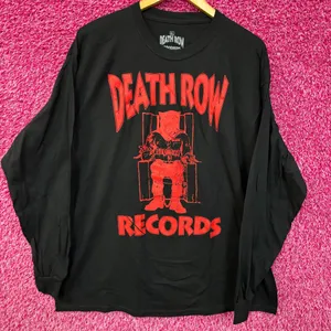 Death Row Records Electric Chair Inmate Logo Long Sleeve XL thumbnail 1