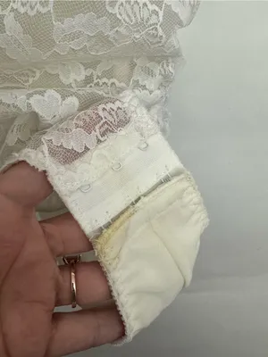 Vintage Union Made Dolores for Poirette Lace Bustier Bodysuit Ivory Lingerie 36 thumbnail 2