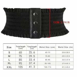Plus Size‎ Wide Waistband Elegant Elastic Belt Vintage Dress Coat Girdle Waspie thumbnail 11