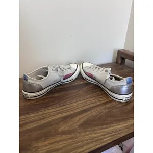 Converse All Star Chuck Taylor Grey Pink Silver Metallic Sneakers size 8 A09799F thumbnail 5