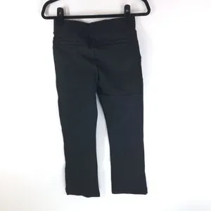 Quince Womens Ultra-Stretch Ponte Kick Flare Pants Pull On Black XS thumbnail 4