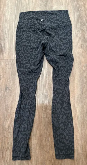 Lululemon‎ Align High-Rise Pant 25" Leoflage Black Multi Size 8 LW5CQDS thumbnail 1