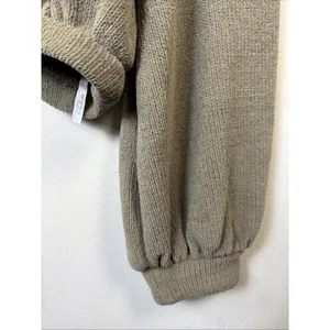 Free People Beach Women's green Pullover Sweater medium cropped streetwear NWT thumbnail 4