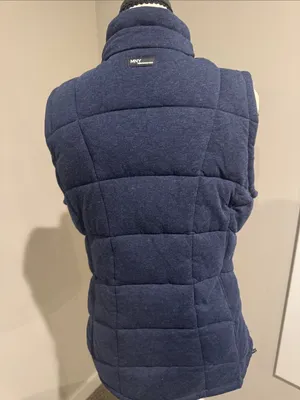 Women's Navy Quilted Vest - MNY Performance Reversible see pics thumbnail 3