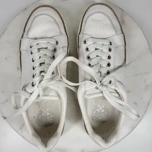 Vince Camuto Rezelli Platform Sneakers Womens 7.5 White Leather Lace-Up Shoes thumbnail 13