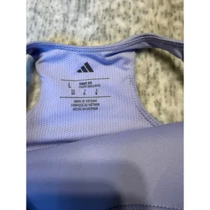 Adidas Tone Melange Training Tank Top‎ Women's Lavender Size L thumbnail 3