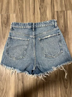 Zara High-Rise Denim Shorts thumbnail 2