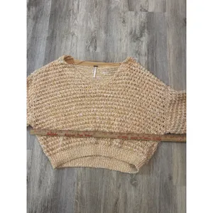 Free People Coconut V-neck sweater in‎ Sandy Combo Size Medium thumbnail 5