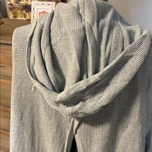 Lululemon Still Movement Wrap Light Seafoam Green Hooded Cardigan Sweater thumbnail 9