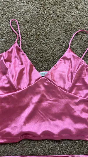 Haley & Jane Pink Silk Set thumbnail 2