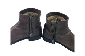Frye Shirley Booties Women’s Size 6.5 Brown Leather Ankle Zip Distressed Cowgirl thumbnail 16