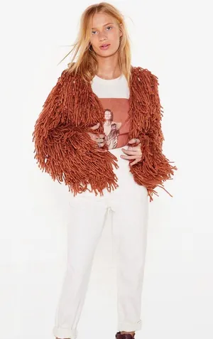 Nasty Gal Shaggy Cardigan thumbnail 2