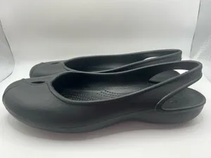 Crocs Black Slingback Flats Comfort Clogs Women’s Size 9 Slip On Casual Work thumbnail 3