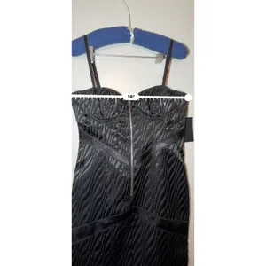 Retrofête Diana Black Bodycon Mini Cocktail Dress Women’s Size Medium thumbnail 7