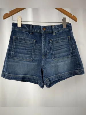 Madewell The Denim Emmett Short: Patch Pocket Edition in Blue Size‎ 26 thumbnail 5