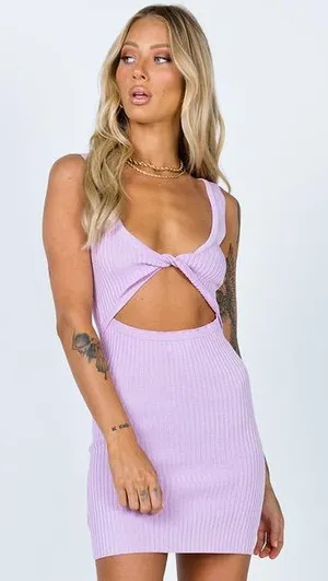 Princess Polly Recharge Mini Dress in Lilac Size 4 New with tag thumbnail 1