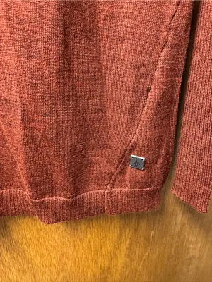 Smartwool Front Range Merino Wool Knit Sweater Cinnamon Heather Large NEW READ thumbnail 11