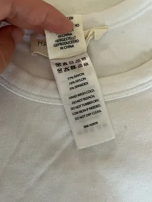 Happily grey basic white tank Size M thumbnail 3