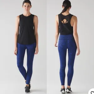 Lululemon Like Nothing 7/8 Tight in Antique Paisley Sapphire Leggings Sz 6 thumbnail 2
