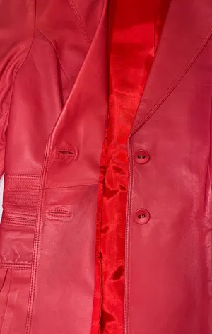 Tommy Bahama Red Leather Coat thumbnail 8