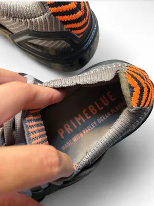 Adidas Primeblue sneakers with gray and black chevron pattern #running #chevron thumbnail 5