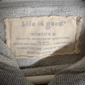 Life Is Good Gray Hooded Sweatshirt Size M thumbnail 5