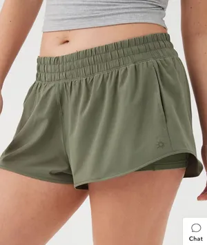 Aerie Olive Green Shorts thumbnail 1