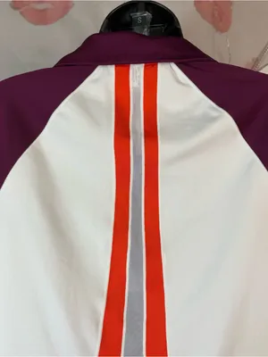 Under Armour White Sleeveless Polo Tank with Purple & Orange Trim M thumbnail 9