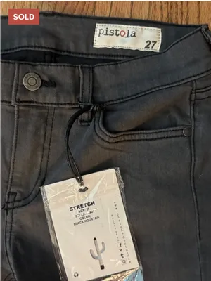 Pistola | NWT Women’s Stevie midrise flare jean black/gray-size 27 thumbnail 3