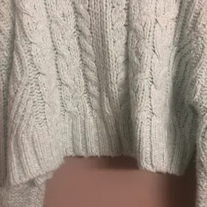 ANTHROPOLOGIE‎ Fisherman Cable-Knit Sweater - Mint thumbnail 4