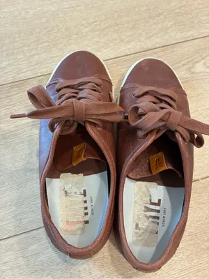 Frye Women’s Mindy Low Top Brown Leather Lace Up Sneaker Size 6 thumbnail 7
