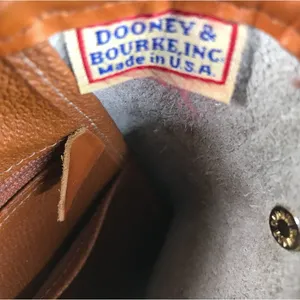 DOONEY & BOURKE VTG All Weather Leather Calvary Spectator Crossbody Bag Made USA thumbnail 12