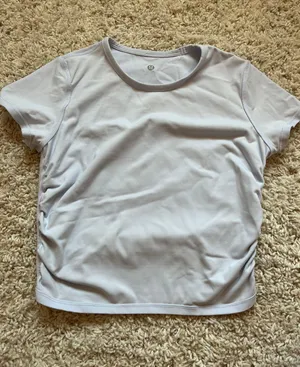 Lululemon baby blue size 4 Ribbed Nulu T-Shirt thumbnail 2