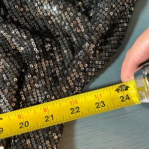 Lulu's Black Sheer Sequin Blouse | Women’s Size Medium thumbnail 6