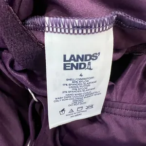 Lands End NEW Womens Deep Purple Asymmetrical Tankini Top Swim Skirt Set Size 4 thumbnail 10