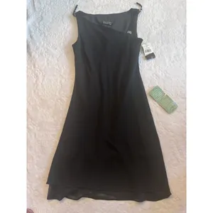 Women's size 14 S.L. Fashions black formal dress Made In U S A thumbnail 4