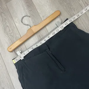 COS Silk Pants high rise pleat straight leg crop womens Black (size 2) office thumbnail 4