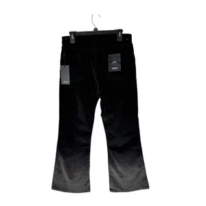 Hudson Pants Women 30 Black Gray‎ Ombre Holly High Rise Crop Flare Velvet NWT thumbnail 6